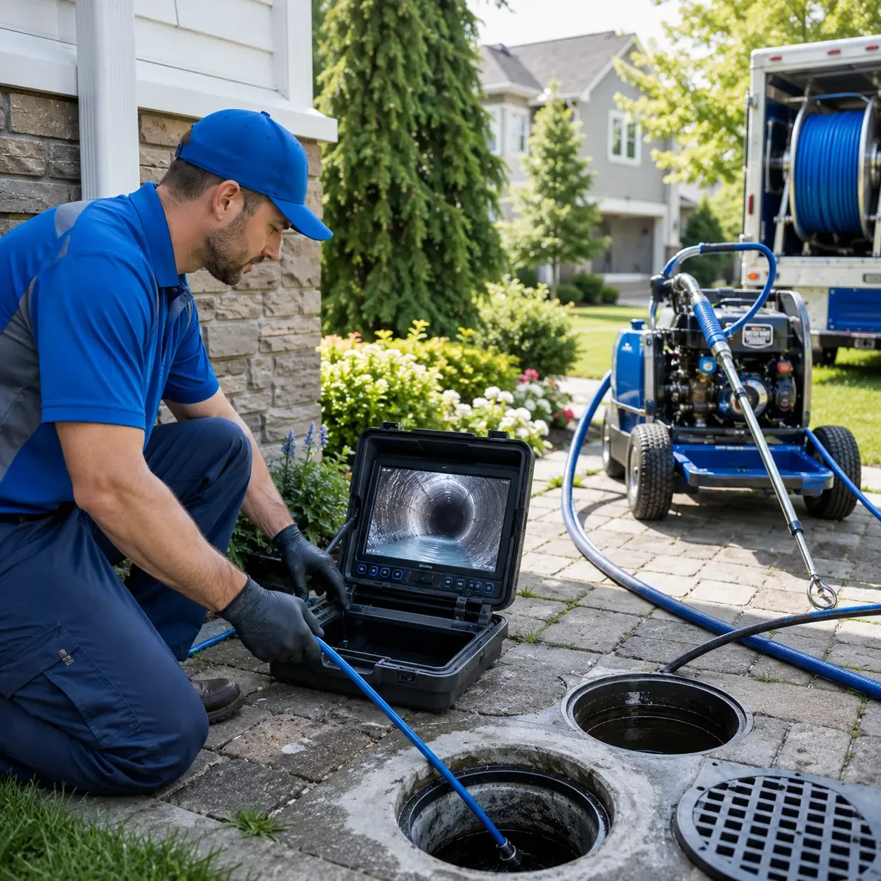 Outdoor drain cleaning professionals serving West Warren, MA